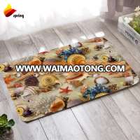 Bathroom use anti slip and super beautiful cowry pattern floor mat